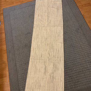 CURTAINS - 80x17.5 JC Penney Home Top Blouson Valance JewelTex Eggshell khaki